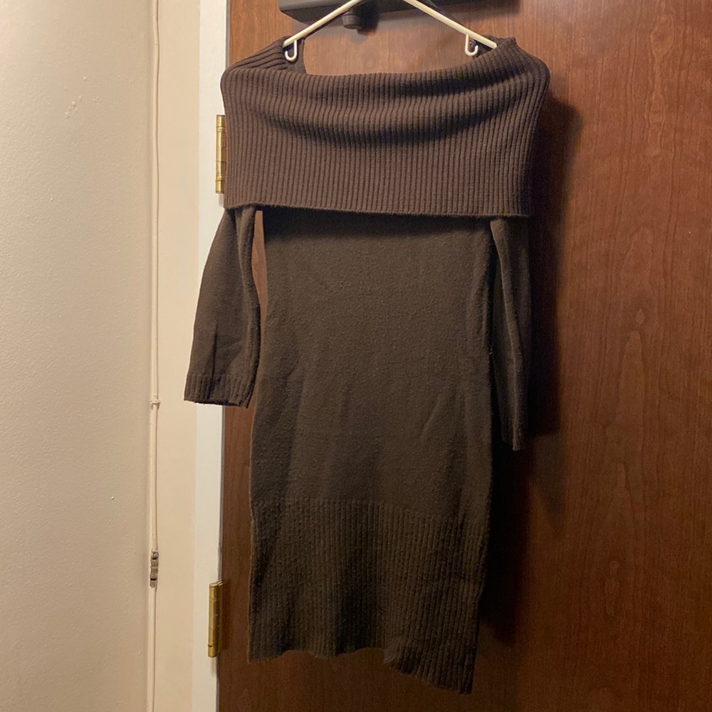Sexy and Cozy Off-the-Shoulder Sweater Dress Size S/M Premier de toi made in UK